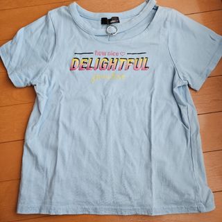 ジェニィラブ(JENNI love)の:JENNI LOVE　水色 Tシャツ リング付き　130cm(Tシャツ/カットソー)
