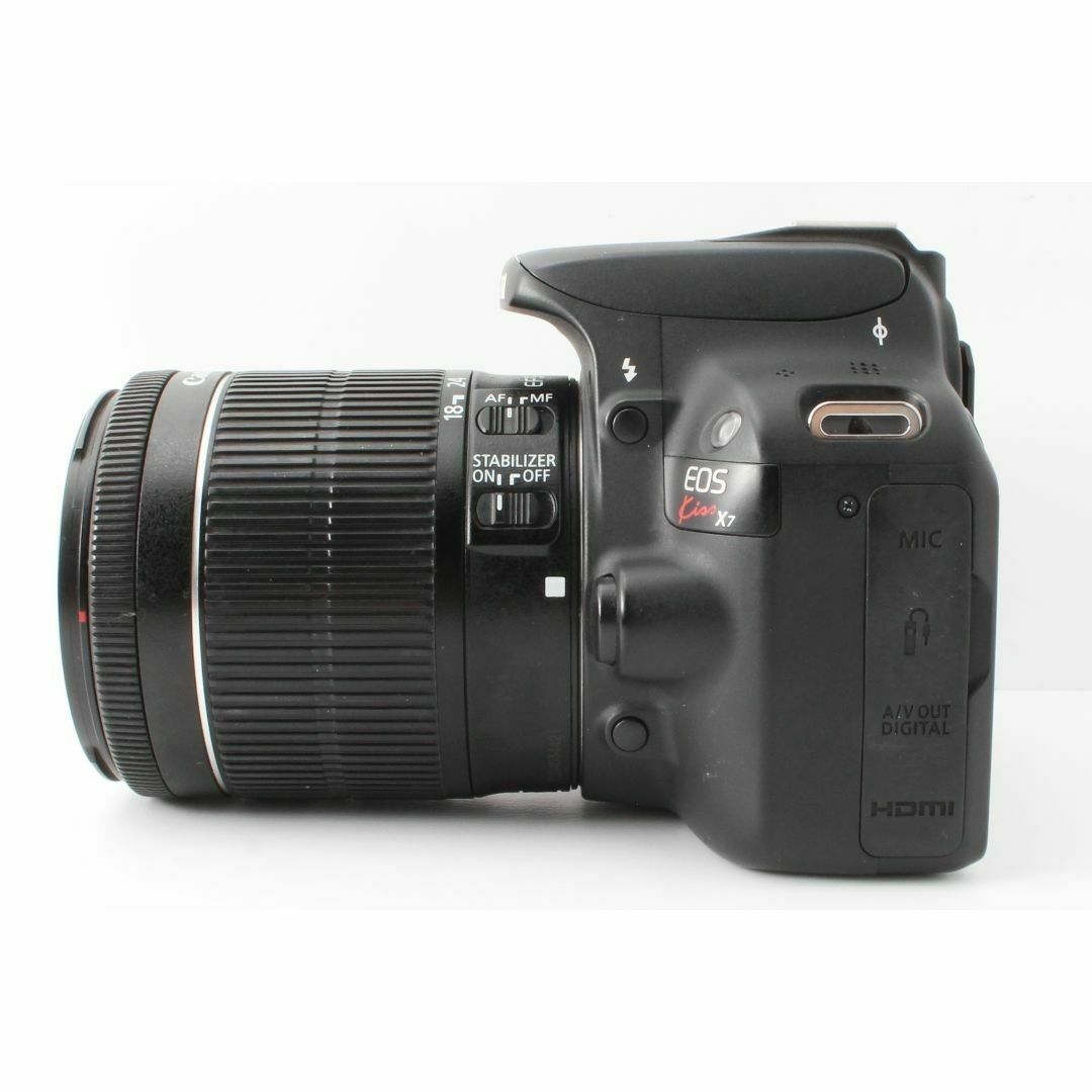 Canon(キヤノン)の【美品】ショット数少なめ！Canon キャノン kiss X7 一眼レフカメラ スマホ/家電/カメラのカメラ(デジタル一眼)の商品写真
