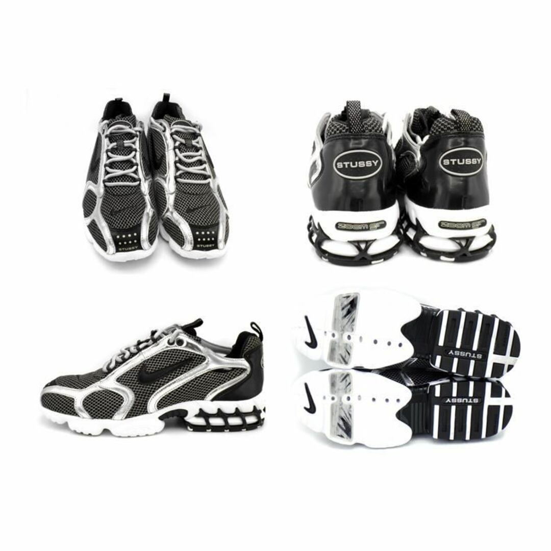 STUSSY CU1854-001 スニーカー ブラック/シルバー Nike Stussy x Air Zoom Spiridon Caged 2 'Pure Platinum