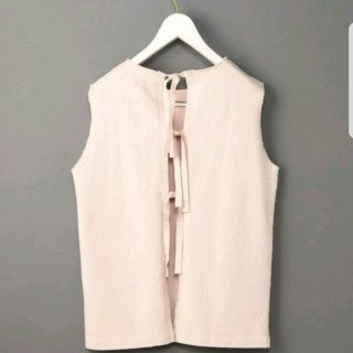 ビューティアンドユースユナイテッドアローズ(BEAUTY&YOUTH UNITED ARROWS)のnico様専用 6 COTTON BACK RIBBON TANKTOP(カットソー(半袖/袖なし))