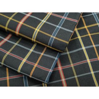平和屋着物▼上質な紬　格子文　やまと誂製　正絹　逸品　CAAS9213th(着物)