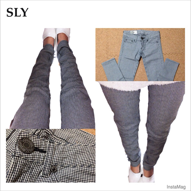 SLY(スライ)のSLY♡千鳥柄スキニー24インチ レディースのパンツ(デニム/ジーンズ)の商品写真