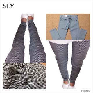 スライ(SLY)のSLY♡千鳥柄スキニー24インチ(デニム/ジーンズ)