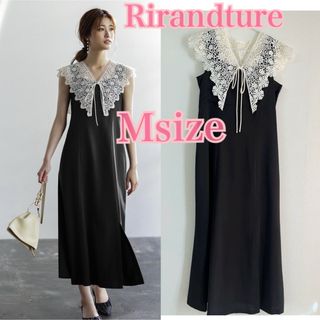 Rirandture - リランドチュール♡レーシーカラーワンピース M 黒