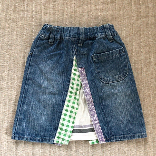 F.O.KIDS(エフオーキッズ)の値下げ❗️美品！ デニムスカート 110㎝ キッズ/ベビー/マタニティのキッズ服女の子用(90cm~)(スカート)の商品写真