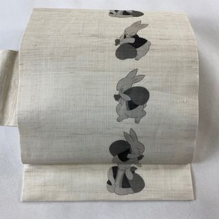 名古屋帯 美品 逸品 麻 【中古】(帯)