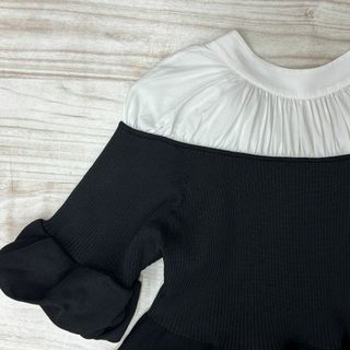 セルフォード(CELFORD)の【CELFORD】オフショルニットコンビブルオーバー(シャツ/ブラウス(半袖/袖なし))