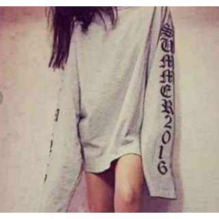 スーパーロングスリーブＴ/グレーXXL①(Tシャツ/カットソー(七分/長袖))