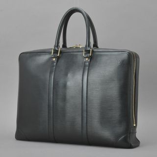 ルイヴィトン(LOUIS VUITTON)のルイヴィトン◇ポルトドキュマンヴォワヤージュ ブリーフケース エピレザーブラック(ビジネスバッグ)