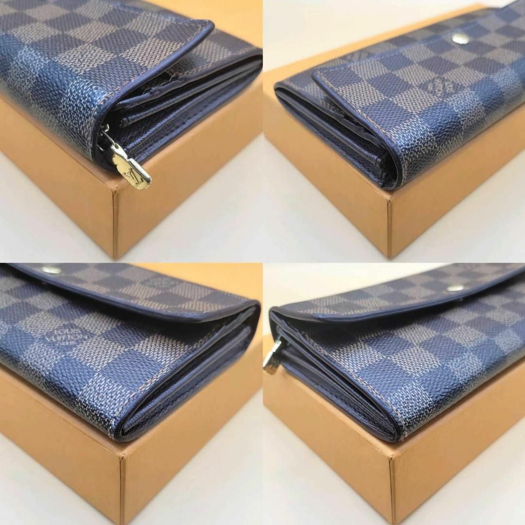 ★日本の職人技★ LOUIS VUITTON 長 サラ ポルトフォイユ ダミエ ルイヴィトン - 小物