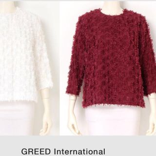 グリード(GREED)のミーマリ☆様 GREED ドットフリンジブラウス(シャツ/ブラウス(長袖/七分))