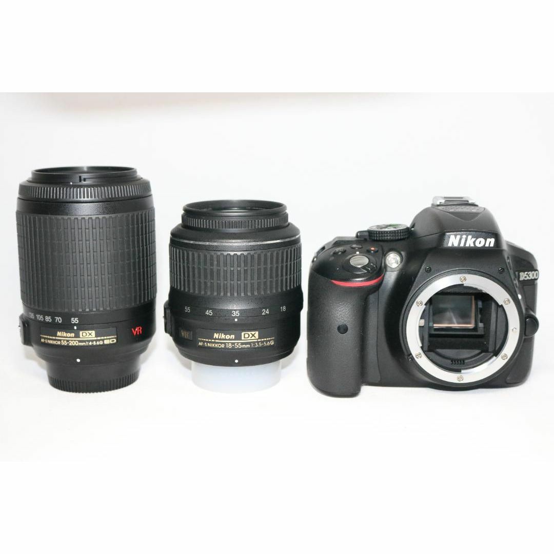 ニコン Nikon D5300 300mm ダブルレンズセット カメラ レンズ