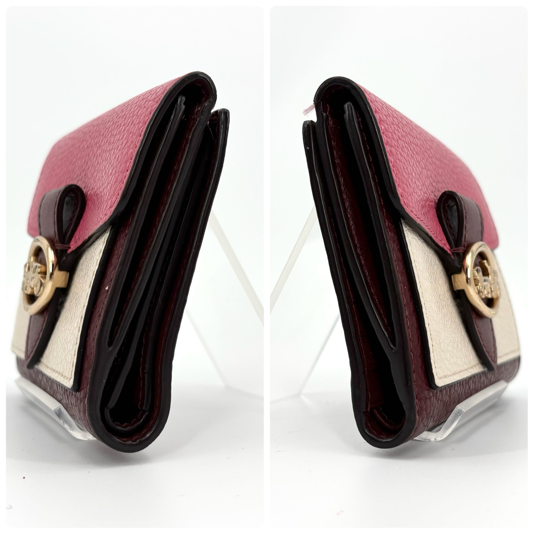 COACH - 未使用級 COACH コーチ 二つ折り財布 レザー マルチ