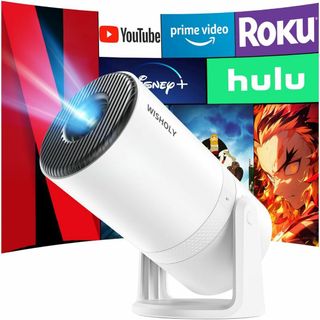 プロジェクター 家庭用 Android TV搭載 小型 Wi-Fi 自動台形補正(プロジェクター)