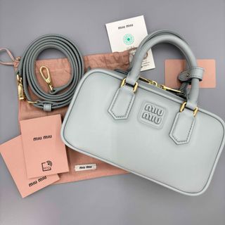 ミュウミュウ(MIU MIU)の『あんしん鑑定』新品未使用【miumiu】アルカディ レザー ミニバッグ(ショルダーバッグ)