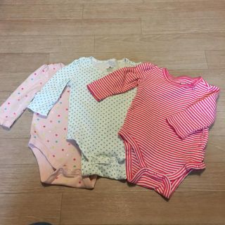 ベビーギャップ(babyGAP)の【美品】ベビーギャップ♡長袖ロンパース70(シャツ/カットソー)