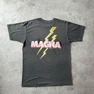 80s magna 企業tシャツ USA製 フェードブラック 元ネタ タバコ