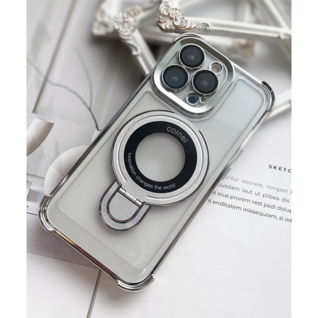iPhone 14 ケース リング MagSafe スマホケース  車載ホルダー スマホ/家電/カメラのスマホアクセサリー(iPhoneケース)の商品写真