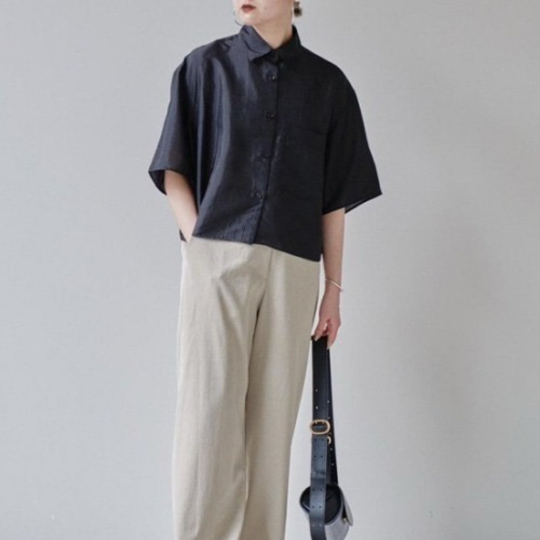 『4年保証』 TODAYFUL サテンショートシャツ 【タグ付未使用品】TODAYFUL - トップス