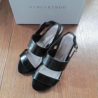 マーキュリーデュオ(MERCURYDUO)の期間限定お値下げ！マーキュリーデュオ ブラック サンダル(サンダル)