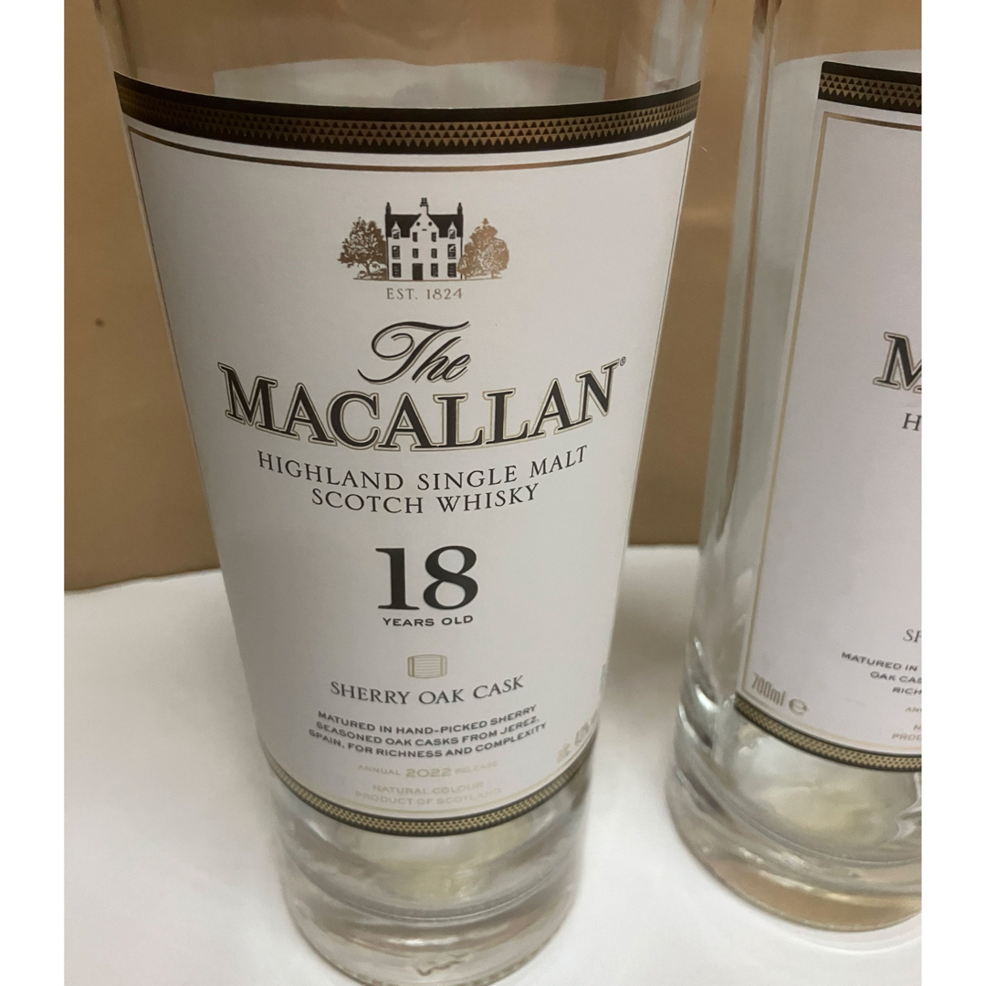マッカラン - マッカラン18年空瓶2本(箱付)の通販 by ワンチーム