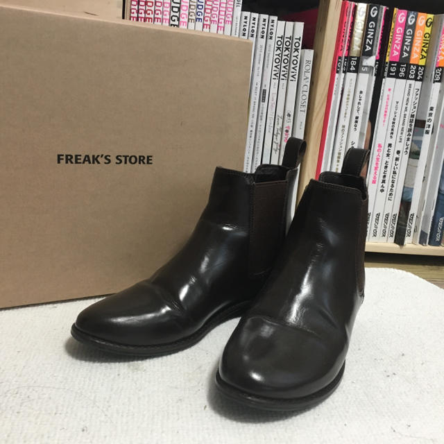 FREAK'S STORE(フリークスストア)のFREAK'S サイドゴアブーツ ダークブラウン レディースの靴/シューズ(ブーツ)の商品写真