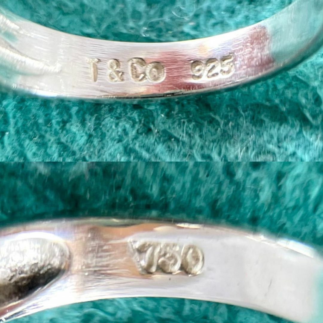 Tiffany & Co. - ティファニー 10号 リボン ボウ 925 750 コンビ