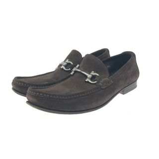 Salvatore Ferragamo サルヴァトーレフェラガモ 8 ビットローファー ドレスシューズ  ブラウン  レザー メンズ　240001130114(その他)