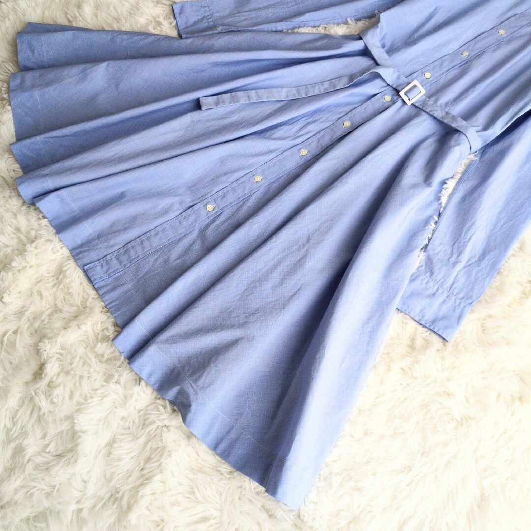 POLO RALPH LAUREN BELTED COTTON OXFORD SHIRTDRESS | オフィス