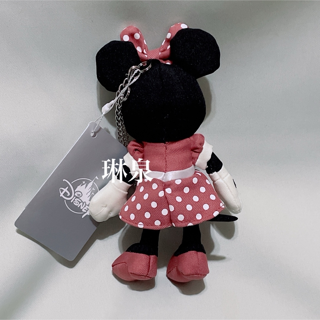 【在庫処分】 Disney - ディズニーミニー ぬいぐるみ バッグチャーム OTONA キーホルダー・アクリルキーホルダー