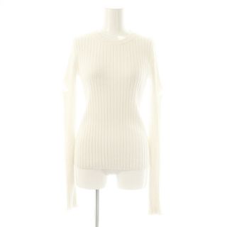 アザー(other)のラフロー 25SS スラッシュニット プルオーバー 長袖 F ホワイト(ニット/セーター)