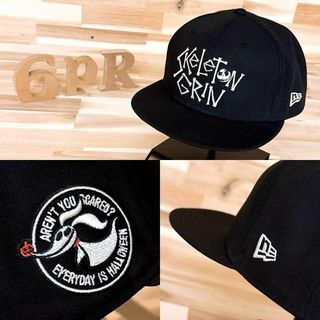 ニューエラ(NEW ERA)の激レア/美品【ニューエラ×ナイトメアービフォアクリスマス】限定コラボ キャップ黒(キャップ)
