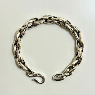 極太　ヴィンテージ　メキシカンジュエリー　ブレスレット　シルバー925(ブレスレット)