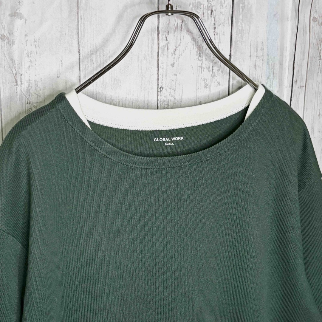 GLOBAL WORK(グローバルワーク)のグローバルワーク GLOBAL WORK レイヤード風Tシャツ オーバーサイズ メンズのトップス(Tシャツ/カットソー(半袖/袖なし))の商品写真