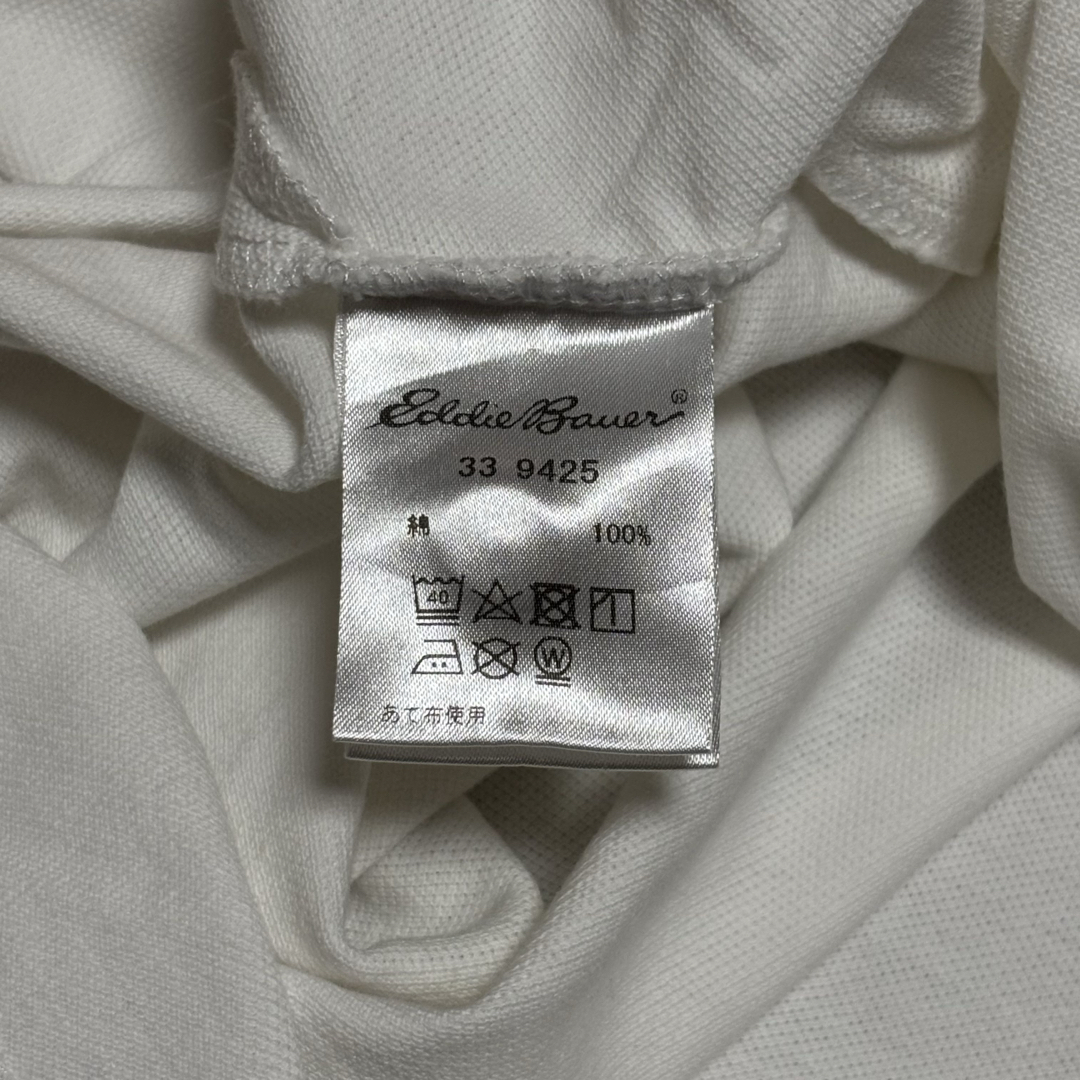 Eddie Bauer(エディーバウアー)のエディーバウアー Eddie Bauer ポロシャツ 裾スリット ホワイト L メンズのトップス(ポロシャツ)の商品写真