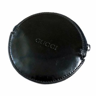 グッチ(GUCCI)の【2240】グッチ コインケース サークル レザー ブラック(コインケース/小銭入れ)
