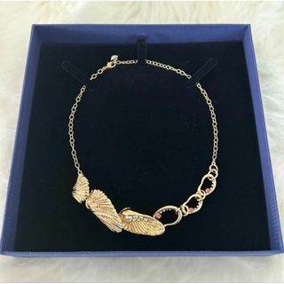スワロフスキー(SWAROVSKI)のSWAROVSKIスワロフスキー コスチュームジュエリー ゴールドカラー 極美品(ネックレス)