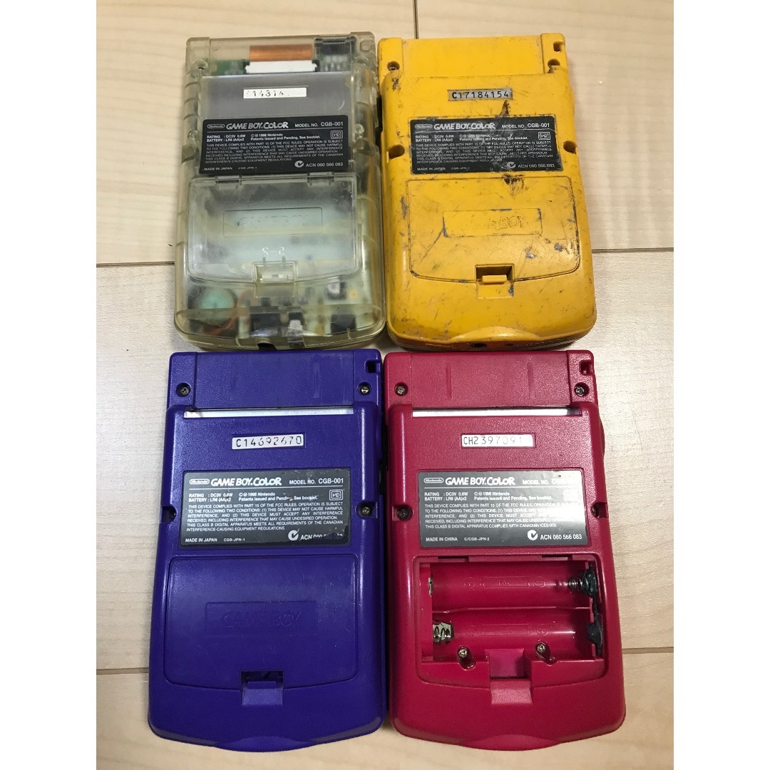 ゲームボーイ - ジャンク✨ゲームボーイカラー4台✨まとめ売り ゲームボーイ - ジャンク✨ゲームボーイカラー4台✨まとめ売りの