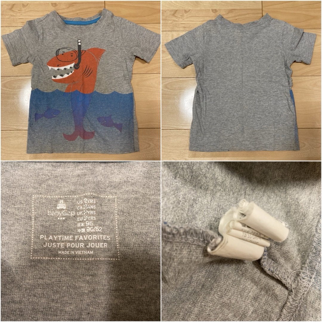 babyGAP(ベビーギャップ)のbaby Gap 男の子　半袖Tシャツ　夏用　子ども服　95cm 3歳　2歳 キッズ/ベビー/マタニティのキッズ服男の子用(90cm~)(Tシャツ/カットソー)の商品写真
