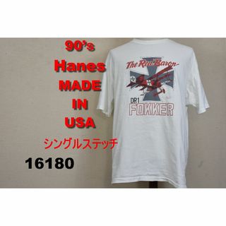 ヘインズ(Hanes)のヘインズ 90’ｓ Tシャツ シングルステッチ USA製 16180 ビンテージ(Tシャツ/カットソー(半袖/袖なし))