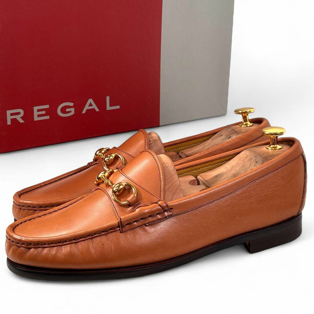 注目 26 リーガル - REGAL レザー ブラウン フォースビットローファー 靴