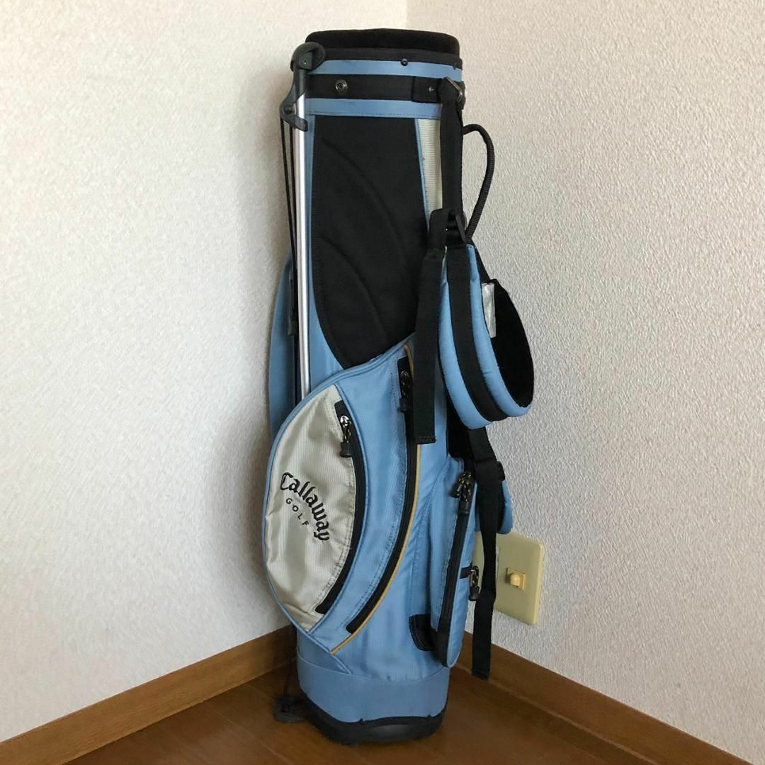 Callaway(キャロウェイ)のCALLAWAY キャロウェイ キャディバッグ スタンド 4分割 水色 スポーツ/アウトドアのゴルフ(バッグ)の商品写真