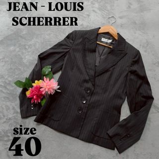 【JEAN-LOUlS SCHERRER】スーツジャケット （40） ストライプ(スーツジャケット)