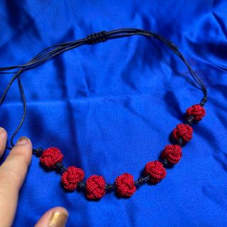 お寺の組紐✨友人の名古屋社長夫妻からの頂き物　座敷わらしのラッキー組紐ネックレス(その他)