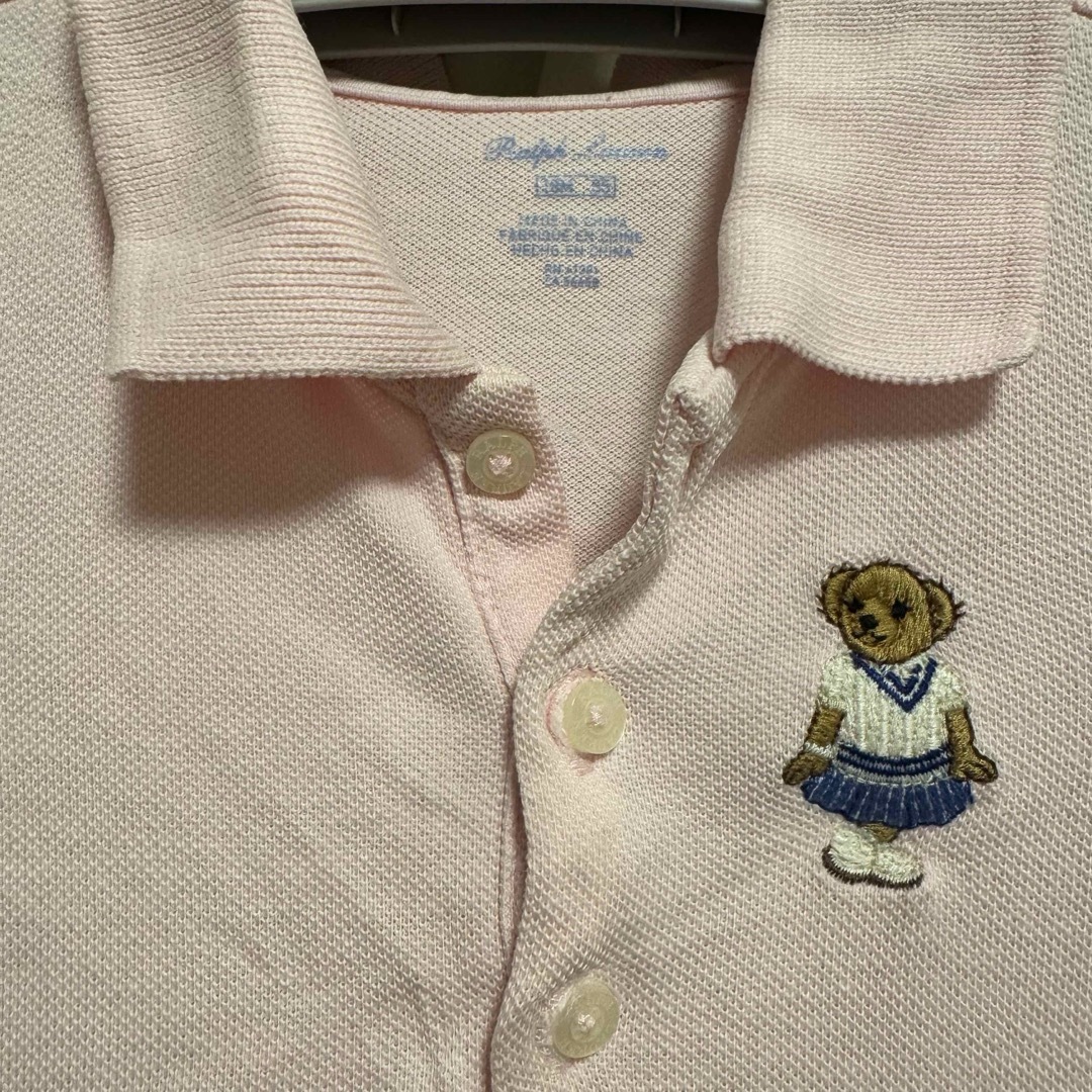 POLO RALPH LAUREN(ポロラルフローレン)の18M ポロベア　裾フリルポロシャツワンピース キッズ/ベビー/マタニティのベビー服(~85cm)(ワンピース)の商品写真