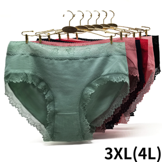 大きいコットンショーツ☆3XL(4L)6色6枚セット(ショーツ)