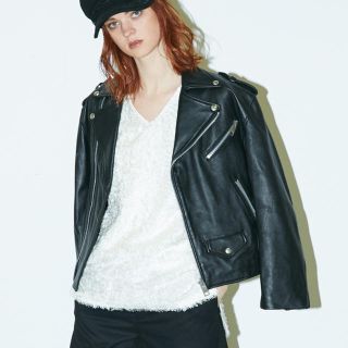 マウジー(moussy)のMOUSSY.ラムレザーライダース(ライダースジャケット)