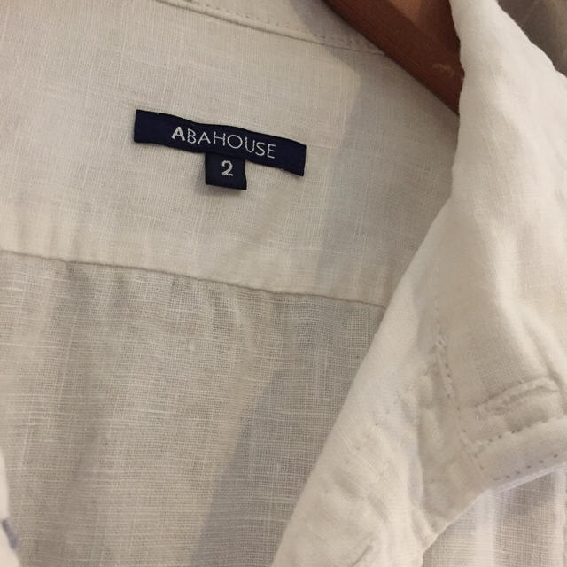 ABAHOUSE(アバハウス)の【七部袖】ABAHOUSE白シャツ メンズのトップス(シャツ)の商品写真
