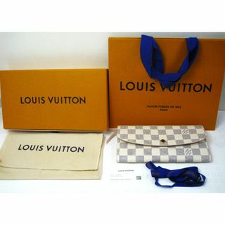 ルイヴィトン(LOUIS VUITTON)のほぼ未使用 ルイヴィトン ダミエ アズール ポルトフォイユ エミリーN41625(財布)