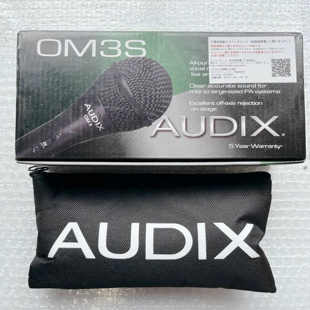 AUDIX - AUDIX OM3S ダイナミックマイク マイクケーブル2種